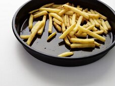 Chips in a baking dish