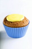 Cupcake with yellow icing