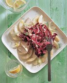 Radicchio-Salat mit Fenchel und Birnen