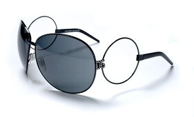 Blau getönte XXL-Sonnenbrille, Piloten-Stil, von Dolce & Gabbana