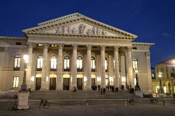 Facade of national Theatre and Opera in Munich, Germany