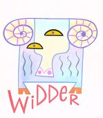 Illustration of zodiac sign widder