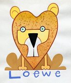 Illustration of zodiac sign loewe