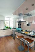 Spacious kitchen with elegant furniture