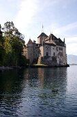 Château Chillon in Veytaux bei Montreux am Genfer See