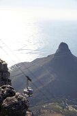 View of Table Bay from Table mountain, Cape Town, South Africa, aerial view