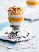 Mango and mascarpone cream with cantuccini crumbs