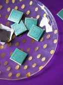 Close-up of chocolates on plate