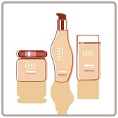 Kosmetik Produkte, Illustration 