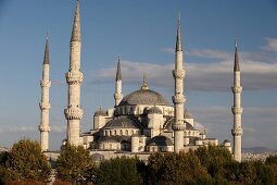 Exterior view of Blue Mosque, Istanbul, Turkey