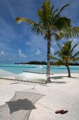 Lagune, Hängematte, Insel Veligandu Huraa, Malediven