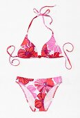 Freisteller: Triangel-Bikini, pinkrot