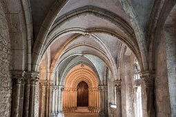 Arcades and Cloister in Benedictine Monastery, St. Emmeram Castle, Germany