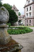 Exterior of Schloss St. Emmeram in Regensburg, Germany