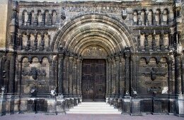 Facade of Scots Monastery, Regensburg, Germany