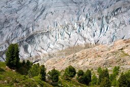 View of Aletsch Glacier in Valais, Switzerland