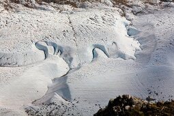 Gorner Glacier in Valais, Switzerland