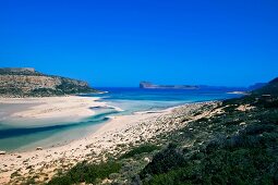 Griechenland: Insel Gramvoussa, Sand strand, Festung, Meerblick