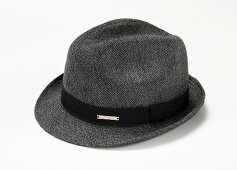 Herbstmode: Trilby mit Fischgrät- Muster