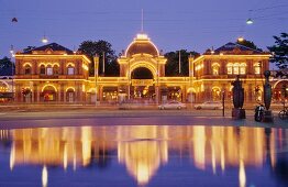 View of Tivoli at Axeltorv, Copenhagen, Denmark