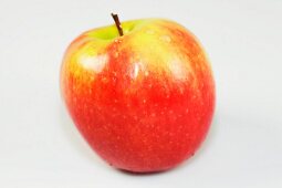 Close-up of apple on white background