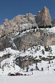Rifugio Scotoni at Conturines mountain, Alta Badia, Dolomites, Corvara, South Tyrol, Italy