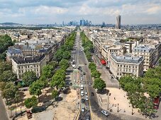 View of Place Charles de Gaulle in Paris, France