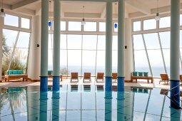 Indoor pool of Kempinski Hotel Barbaros Bay in Turkey