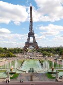 View of Eiffel Tower in Paris, France