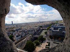 Paris: Stadtansicht von Notre-Dame- Kathedrale