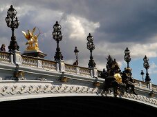 Pont Alexandre III over Seine river in Paris, France