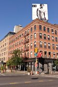 People at crossroad in Meatpacking District, New York, USA