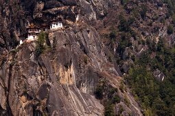 Taktsang monastery on Himalayan mountain slope, Bhutan