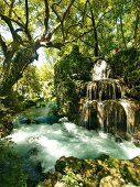 Duden waterfall in forest, Antalya, Turkey