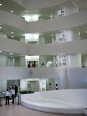 People in Solomon R. Guggenheim Museum, New York, USA