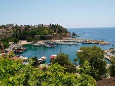 Antalya: Altstadt, Hafen, Boote, Meerblick, Panorama