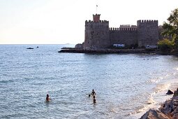 View of Mamure Castle in Anamur, Mersin Province, Turkey