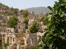 View of abandoned city of Kayakoy, Turkey