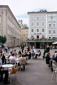 Salzburg, Kaffeehäuser am Alten Markt