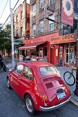 New York: alter Fiat 500 in Brooklyn