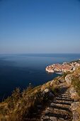 Kroatien: Dalmatien, Adria, Dubrovnik, Luftaufnahme