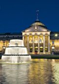 Deutschland, Hessen, Wiesbaden, Kurhaus, Springbrunnen, Titel 4