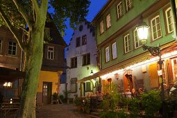 View of castle square in Frankfurt, Hesse, Germany