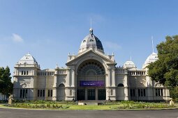 View of Royal Exhibition Building in Melbourne, Victoria, Australia