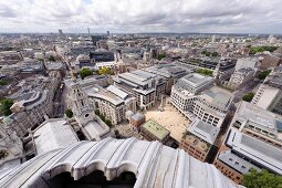 Cityscape of London from St Paul's Cathedral, UK