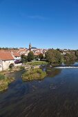 View of Sarreinsming village at Lorraine, Germany