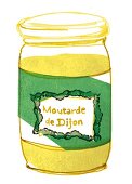 Illustration, Senf, Moutarde de Dijon, Dijon-Senf, Dijonsenf