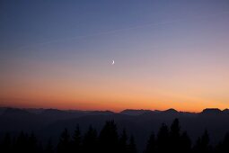 Chiemgau Alps mountain range in Bavaria, Germany