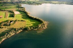 Chiemgau, Bayern, Chiemsee, bei Seethel, kurz vor Tiroler Ache