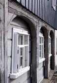 Winterfenster, Umgebindehaus, Ober- lausitz, Zittauer Gebirge, Sachsen